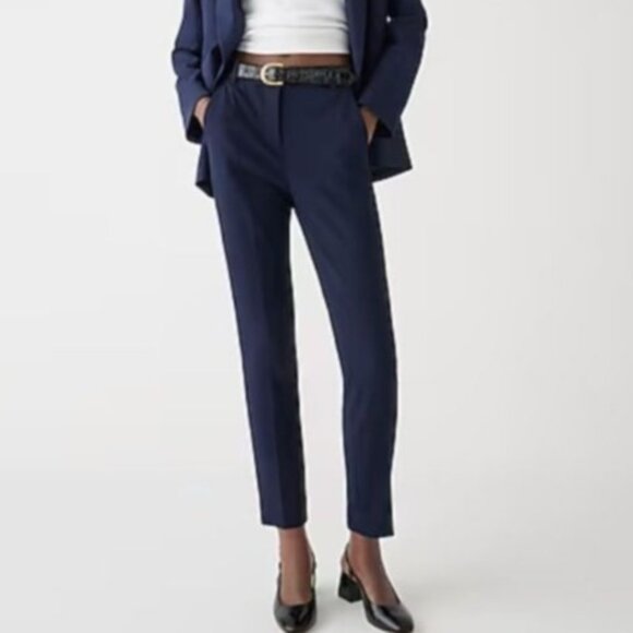 J. Crew Pants - NWT J.Crew Sz 2 High Rise Cameron Pant Four-Season Stretch Navy Career 26.5"L